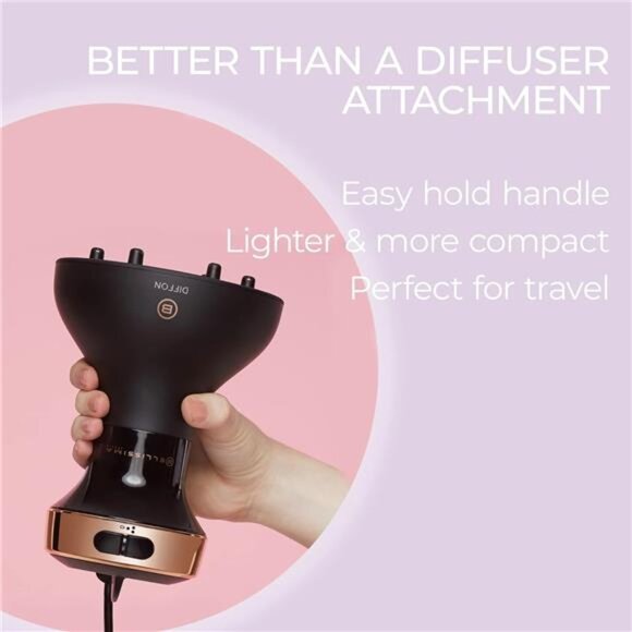 Bellissima Italia Hair Diffuser Diffon Ceramic - Lightweight Curly Hair Dryer - Picture 3 of 7
